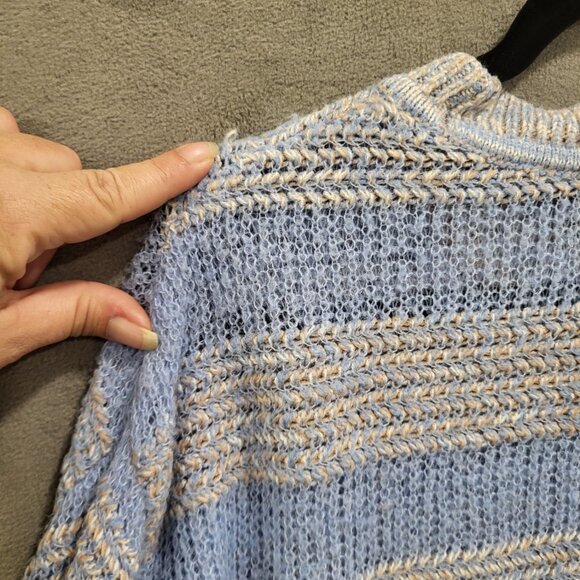 Habitual Wool Alpaca Blend Sweater‎ Womens Size Large Striped Soft Cozy Warm - Picture 8 of 8